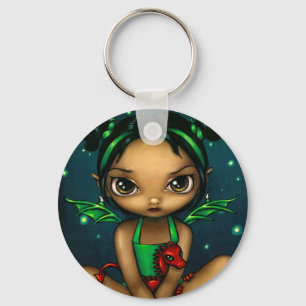 "Gröna Dragonling" Keychain Nyckelring