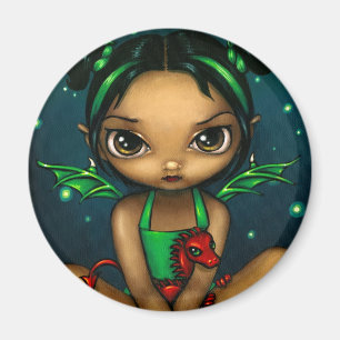 "Gröna Dragonling" magnet