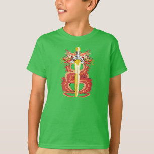 Gröna Drak Svärd T Shirt