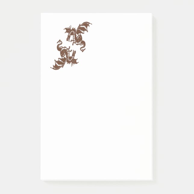 Gröna Drakar Post-it Block (Framsida)