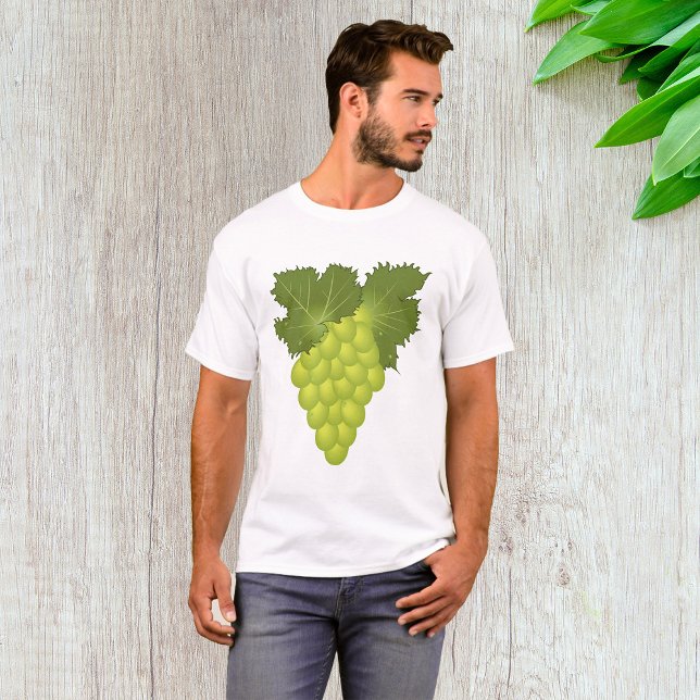 Gröna druvor vinrankor färska frukter t shirt (Skapare uppladdad)