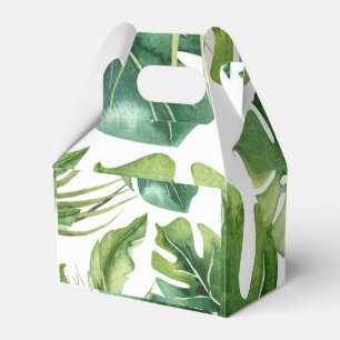 Gröna Eleganta Tropiska Sommar Palmblad Chic Presentaskar