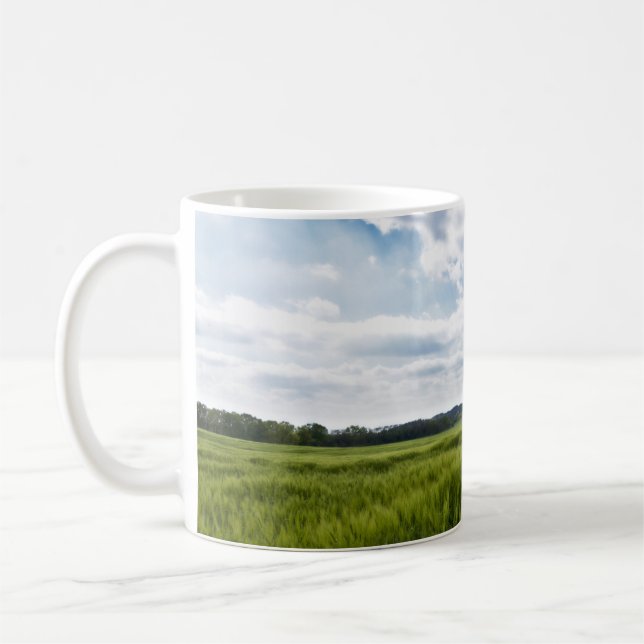 Gröna Fält Kaffemugg (Vänster)