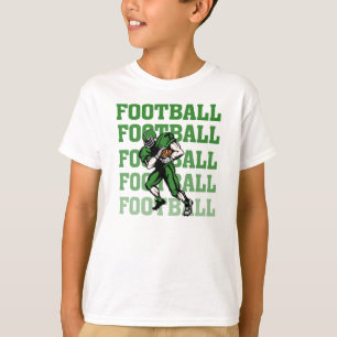 Gröna fotbollsspelareT-tröja och gåvor Tee Shirt