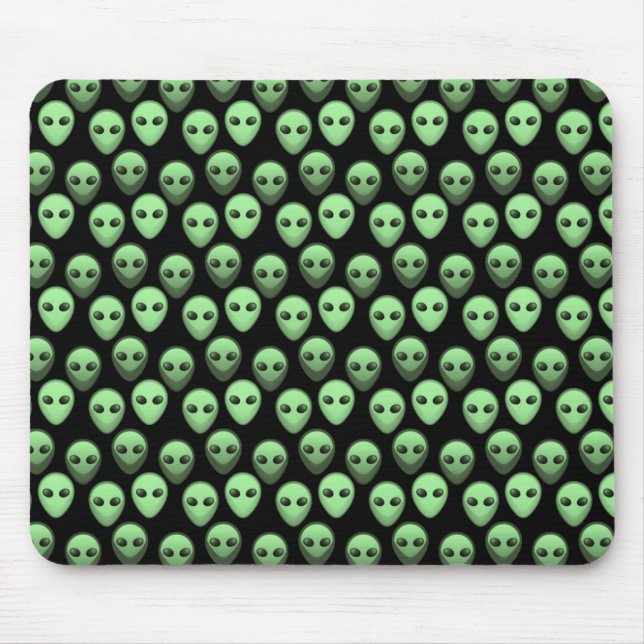Gröna främmande Mousepad Musmatta (Framsidan)