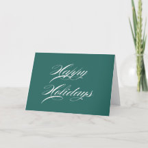 Gröna Glad jul kort