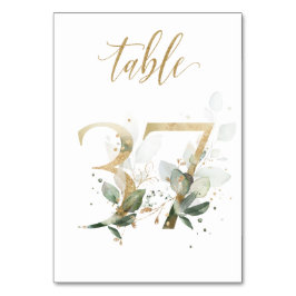 Gröna Guldblad Bord 37, Bordnummer Bordsnummer