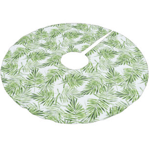 Gröna handflatanlöv julgransmatta borstad polyester
