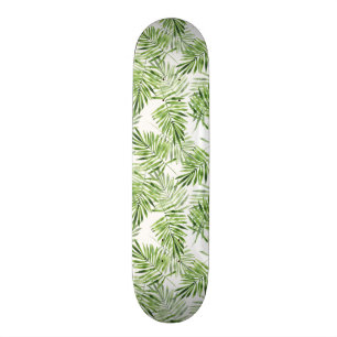 Gröna handflatanlöv old school skateboard bräda 21,6 cm