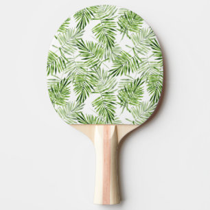 Gröna handflatanlöv pingisracket