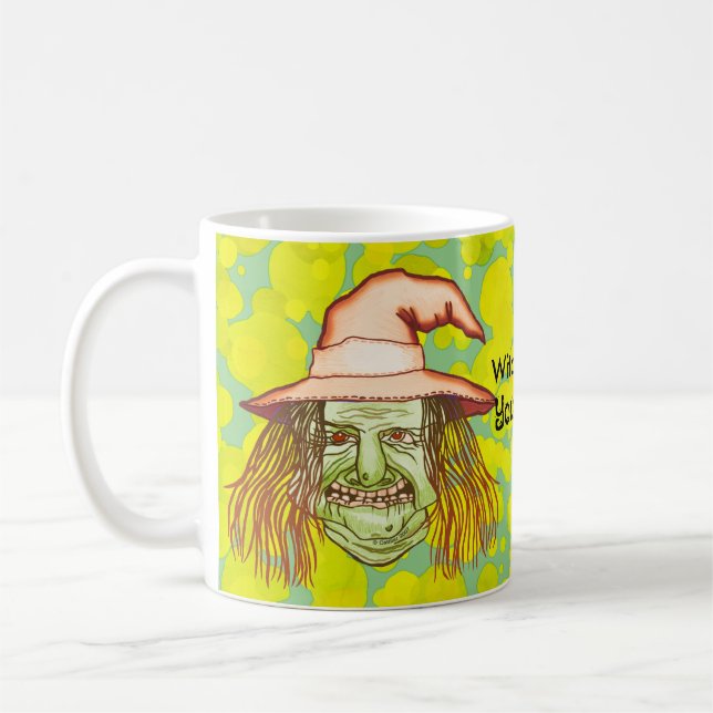 Gröna häxkoppar kaffemugg (Vänster)