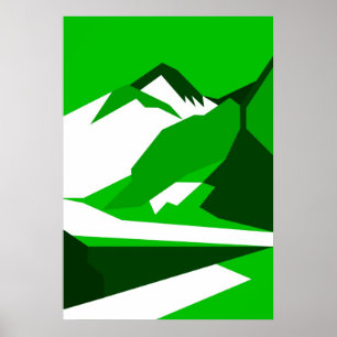 Gröna Himalaya Poster