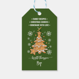 Gröna julgodiskransar Kampanj QR-kod Presentetikett