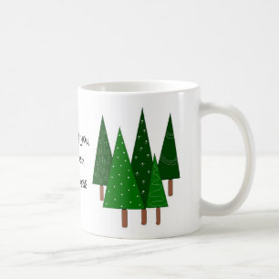 Gröna julgranar kaffemugg