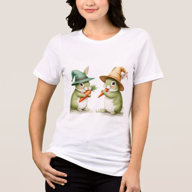 gröna kaniner t shirt (Framsida)