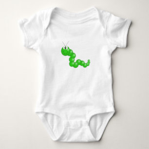 Gröna luddiga Caterpillar Tee
