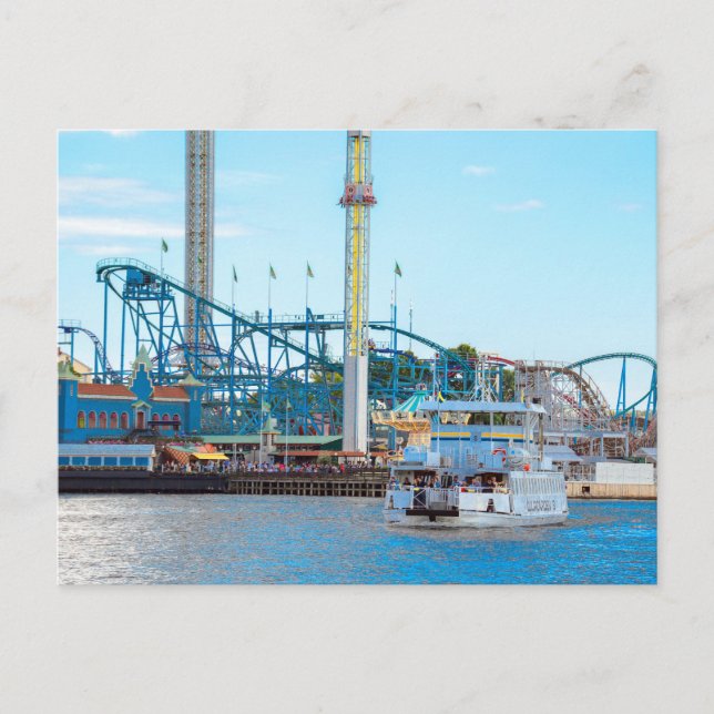 Grona Lund Amusement Park, Stockholm, Sverige Vykort (Framsida)