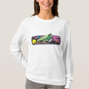 Gröna lyktatävlingar till och med utrymme t-shirt