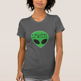 Gröna mannen Jag tror på utomjordingar T Shirt