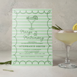 Gröna Margs och Bröllop Möhippa Inbjudningar