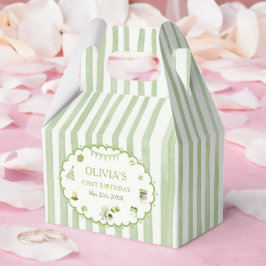 Gröna Matcha-ränder Födelsedag Presentaskar