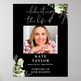 Gröna minnesfirande av livsfoto poster