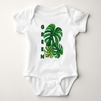 Gröna Monstera blad T Shirt