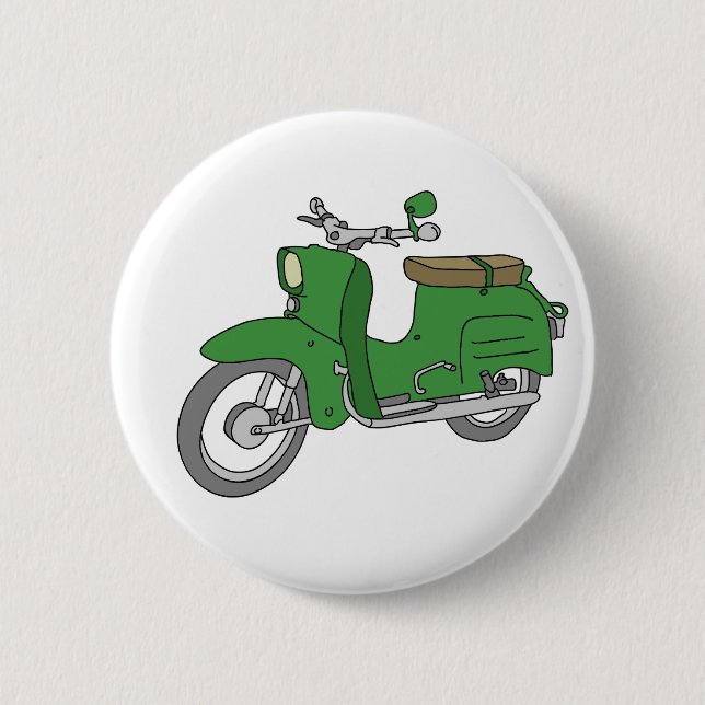 Gröna Motorscooter "Schwalbe ", Knapp (Framsida)