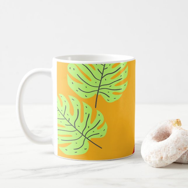 Gröna Nyanser Planet Jorden Kaffemugg (Med munk)
