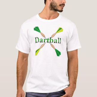 Gröna och guld- Dartball pilar T Shirt