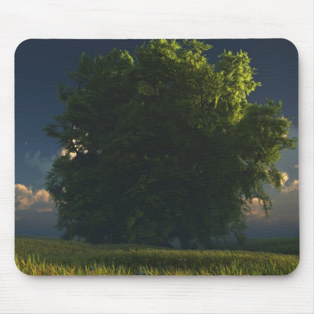 Gröna och guld- Mousepad Musmatta (Framsidan)