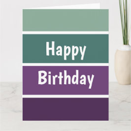 Gröna Och Lila Ränder Kort