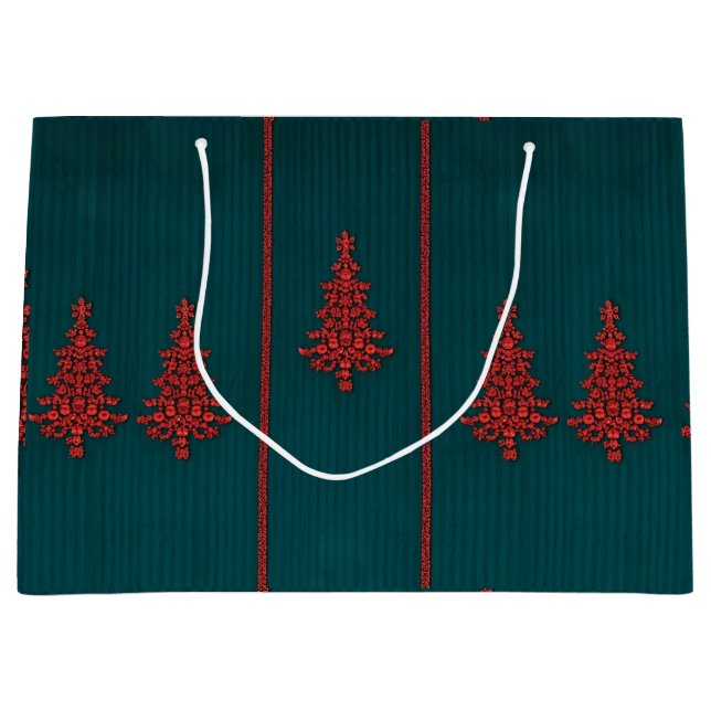 Gröna och röda kristallgranar (Framsidan)