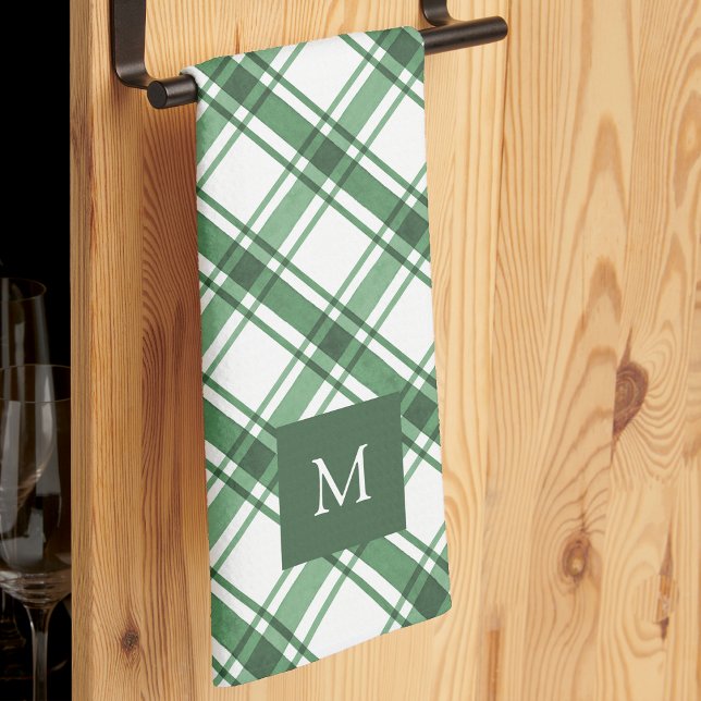 Gröna och vita kökshanddukar (Green and White Kitchen Towels
)