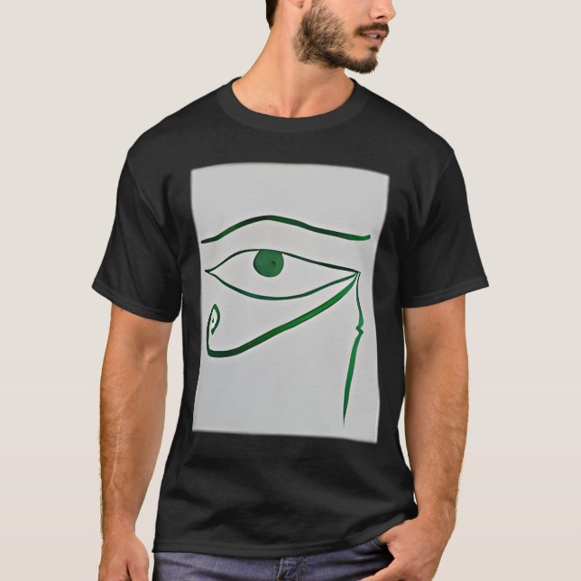 gröna ögon av horus t shirt (Framsida)