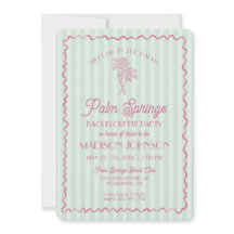 Gröna Palm Springs Pastell Strand Systerparty