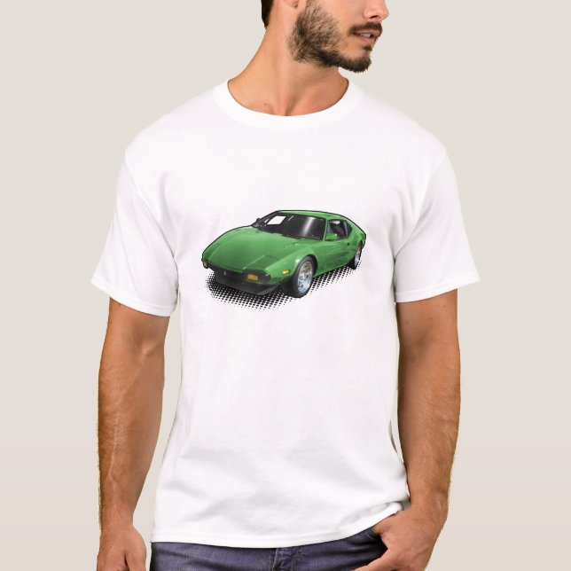 Gröna Pantera på vitT-tröja T Shirt (Framsida)