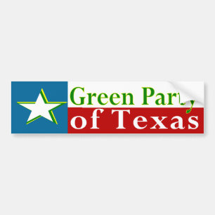 Gröna partiets Texas dekal