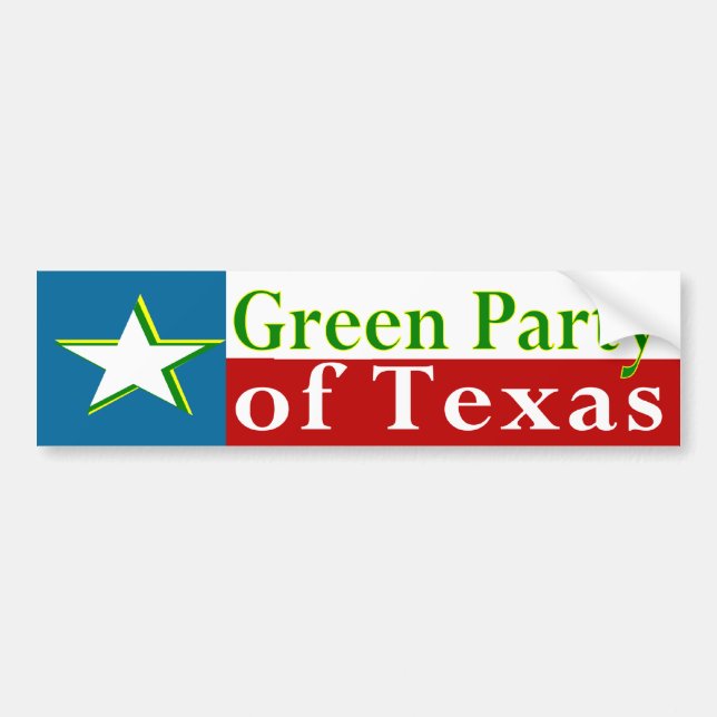 Gröna partiets Texas dekal (Framsidan)