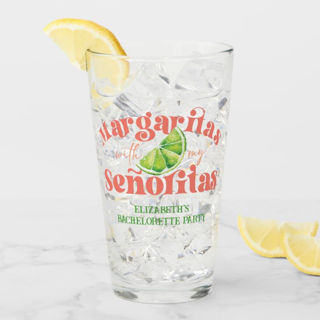 Gröna Persikmargaritas med mina Señoritas-fest Glaskopp (Framsida Ice)