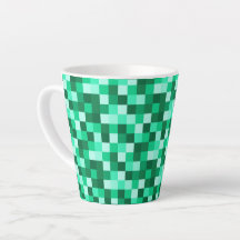 Gröna Pixels Micraft Inspirerad Mugg Koppen