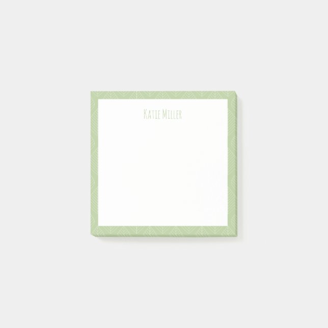 Gröna Post-It-lappar Post-it Block (Framsida)