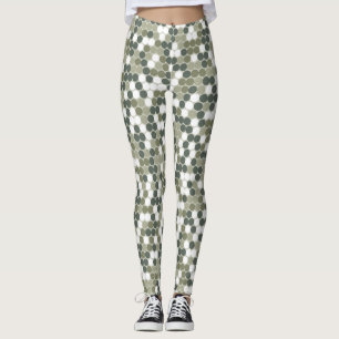 Gröna prickar leggings