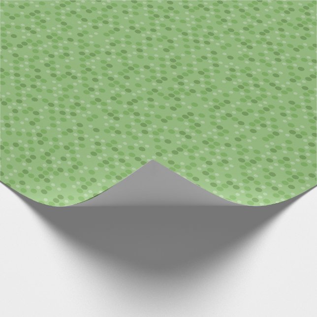 Gröna prickar presentpapper (Hörn)