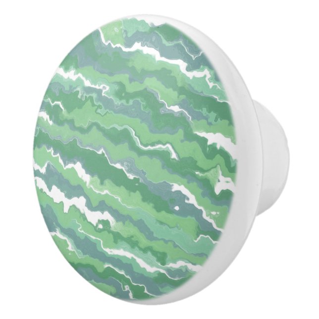 Gröna Ränder Knopp (Höger)
