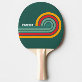 Gröna Ränder med Namn Pingisracket