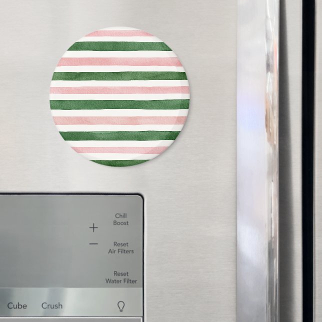 Gröna Rosa Ränder Magnet (In Situ (Fridge))
