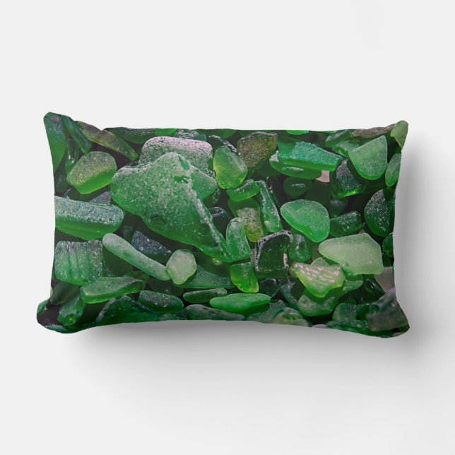 Gröna Seaglass kudder Lumbarkudde (Framsida)