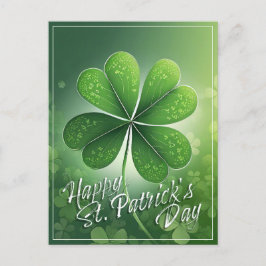 Gröna Shamrocks God St. Patricks dag (8) c Helg Vykort