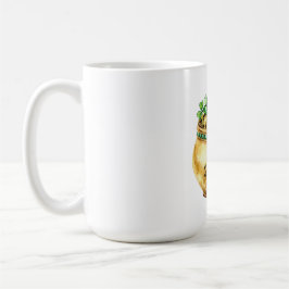 Gröna skål med guld Shamrocks St. Patrick's Day Kaffemugg